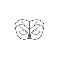 schets masker logo vector