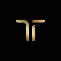 luxe brief t logo vector