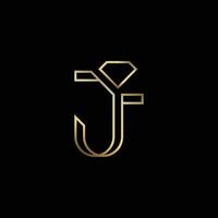 j incorporeren met diamant logo vector