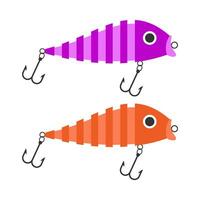 speelgoed- vis aas vlak illustratie vector