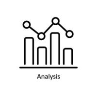 analyse vector schets icoon ontwerp illustratie. bedrijf en beheer symbool Aan wit achtergrond eps 10 het dossier