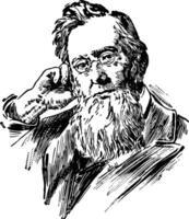 frederick Augustus portier barnard wijnoogst illustratie vector