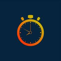 stopwatch hou op kijk maar timer vlak vector icoon