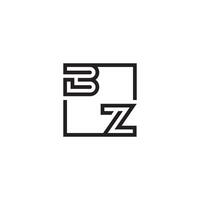 bz futuristische in lijn concept met hoog kwaliteit logo ontwerp vector