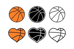 basketbal bundel sjabloon ontwerp vector