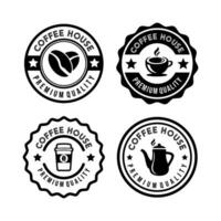 koffie winkel retro logo reeks ontwerp vector