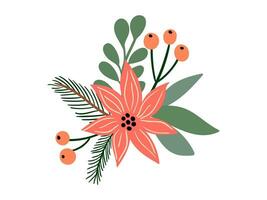 bloemen Kerstmis illustratie verzameling vector