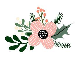 bloemen Kerstmis illustratie verzameling vector