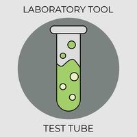 laboratorium gereedschap en uitrusting test buis vector