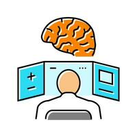 neurologisch expertise kleur icoon vector illustratie