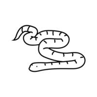 maïs slang dier slang lijn icoon vector illustratie