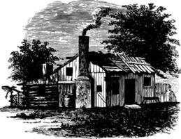 geboorteplaats van andrew Jackson wijnoogst illustratie. vector