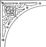 Renaissance spanrail paneel was ontworpen door Nederlands architect vredeman de vries, wijnoogst gravure. vector