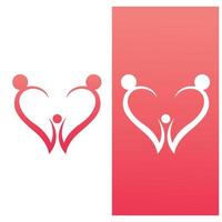 mantelzorg liefde logo vector