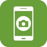 Camera mobiele applicatie Vector Icon