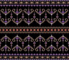 etnisch patroon. hoofddoek patroon. zijde nek sjaal. bandana afdrukken. hoofddoek. bloemen wijnoogst stijl. Indonesisch batik. textiel, kleding stof, tegel, kleding. tribal textuur. vector. paars, goud, geel, vector