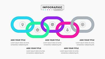 vector bedrijf infographic presentatie sjabloon met 5 stappen of opties