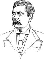 Henry m. stanley, wijnoogst illustratie vector