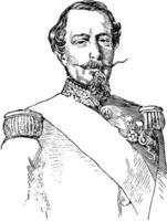 Napoleon iii van Frankrijk, wijnoogst illustratie vector