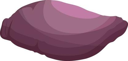 Purper Maori aardappel vector illustratie van groenten Aan wit achtergrond.