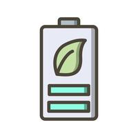 Eco batterij Vector pictogram