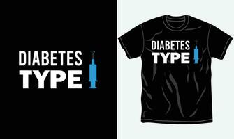 diabetes bewustzijn t-shirt ontwerp, typografie t shirt, vechten, afdrukbare vector het dossier.