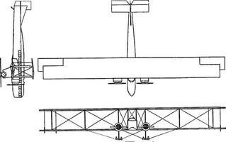 boer type f 60 toerist Aerobus, wijnoogst illustratie. vector