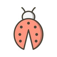 lady bug vector pictogram