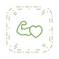 Vector gezond hart pictogram
