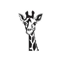 giraffe hoofd vector afbeeldingen