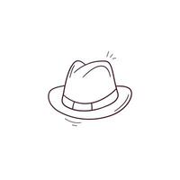 hand- getrokken illustratie van cowboy hoed icoon. tekening vector schetsen illustratie