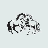 paard illustratie vector, afbeelding, kunst, ontwerp vector