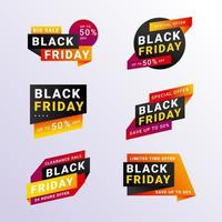 Black Friday-badgeverkoop vector