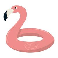 rubber flamingo vector illustratie