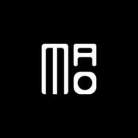 mao brief logo vector ontwerp, mao gemakkelijk en modern logo. mao luxueus alfabet ontwerp