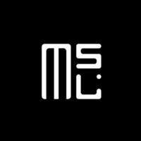 msl brief logo vector ontwerp, msl gemakkelijk en modern logo. msl luxueus alfabet ontwerp