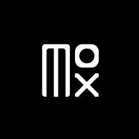 mox brief logo vector ontwerp, mox gemakkelijk en modern logo. mox luxueus alfabet ontwerp