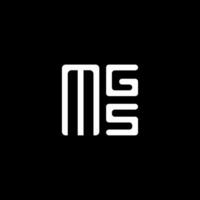 mgs brief logo vector ontwerp, mgs gemakkelijk en modern logo. mgs luxueus alfabet ontwerp