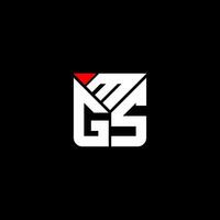 mgs brief logo vector ontwerp, mgs gemakkelijk en modern logo. mgs luxueus alfabet ontwerp