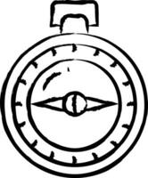 kompas hand- getrokken vector illustratie