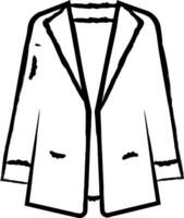 blazer hand- getrokken vector illustratie