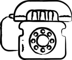 telefoon hand- getrokken vector illustratie