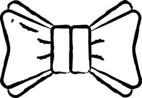 vlinderdas hand- getrokken vector illustratie