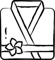 badjas hand- getrokken vector illustratie