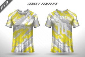 sport jersey en t-shirt sjabloon sport jersey ontwerp vector mockup.