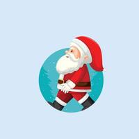 schattig de kerstman claus, vrolijk Kerstmis en gelukkig nieuw jaar, kerstman claus vector