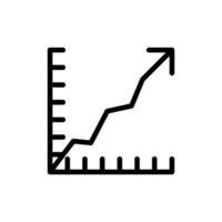 economie groei icoon geïsoleerd Aan wit achtergrond, infografisch, groei vallend economie, bedrijf, financiën. diagram tabel icoon vector illustratie