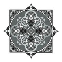 decoratief arabesk en sier- mandala symbolen reeks geïsoleerd vector