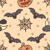 naadloze patroon gelukkige halloween-dag vector