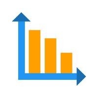 staafdiagram vector pictogram